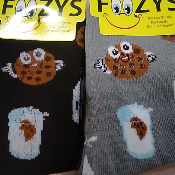 Milk and Cookie Foozys Socks! Mix & Match 8/$30! - Picture 3 of 3